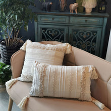 Load image into Gallery viewer, &quot;Boho Tassle&quot; 2PCS Tufted Cushion Cover
