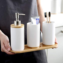 Load image into Gallery viewer, &quot;Mod Squad&quot; 4 Piece Ceramic Bathroom Accessories Set