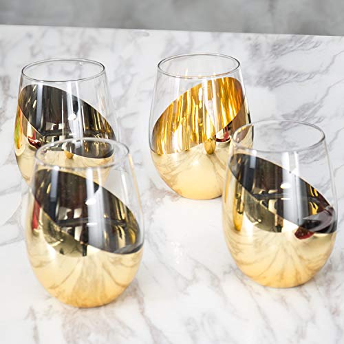 Ultra Mod Stemless Wine Glasses, Set of 4