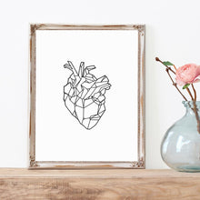 Load image into Gallery viewer, &quot;Light Hearted&quot; Geometric Art Print