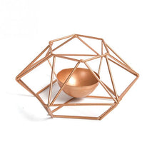 Load image into Gallery viewer, &quot;Metal Works&quot; Geometric Candle Holder