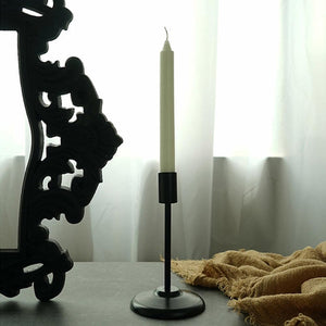 "Matte Black" Pillar candle holders