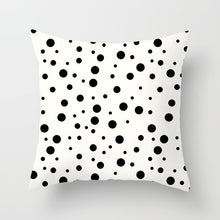 Load image into Gallery viewer, &quot;Statement Pillow&quot; Black and White Geometric Abstract Decorative Pillowcase