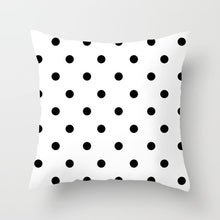 Load image into Gallery viewer, &quot;Statement Pillow&quot; Black and White Geometric Abstract Decorative Pillowcase
