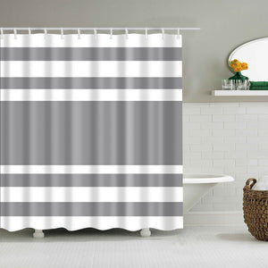 "Greyson Stripe"  Shower Curtain 180x180cm