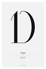Load image into Gallery viewer, &quot;Deco Letter&quot;  Wall Art Print