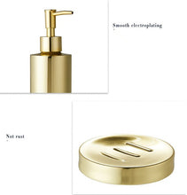 Load image into Gallery viewer, &quot;Olympic Gold&quot; Bathroom Accessories Set