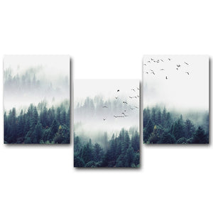 "Evergreen Fog" Art Print on Canvas