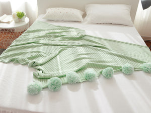 "Pom Pom" Crochet Blanket