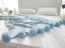 Load image into Gallery viewer, &quot;Pom Pom&quot; Crochet Blanket