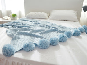 "Pom Pom" Crochet Blanket