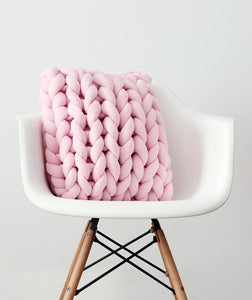 "Jumbo Knit" Square Pillow Cushion