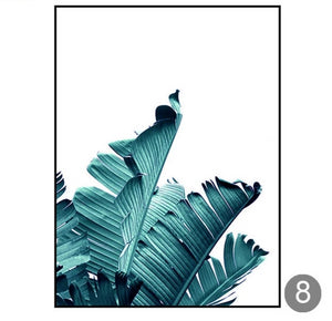 "FeelingTropical" Palm Leaves Canvas Painting