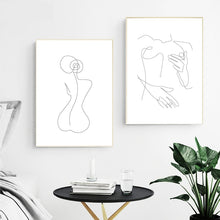 Load image into Gallery viewer, &quot;La Femme&quot; Abstract One-Line Figure Wall Art