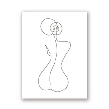 Load image into Gallery viewer, &quot;La Femme&quot; Abstract One-Line Figure Wall Art